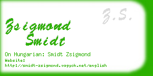 zsigmond smidt business card